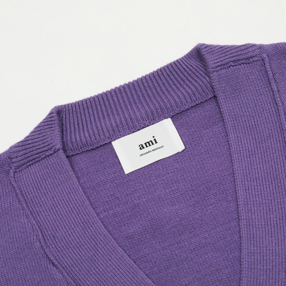 Ami De Coeur Cardigan New purple Size:L - Picture 3 of 9